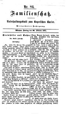 Familienschatz (Bayerischer Kurier) Freitag 20. Oktober 1871