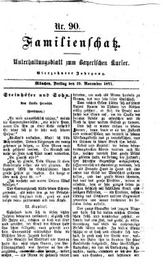 Familienschatz (Bayerischer Kurier) Freitag 10. November 1871