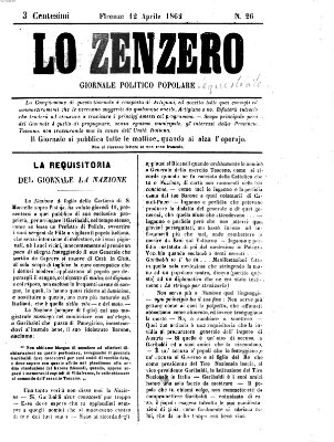 Lo Zenzero Samstag 12. April 1862