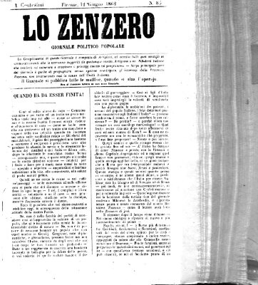 Lo Zenzero Donnerstag 12. Juni 1862