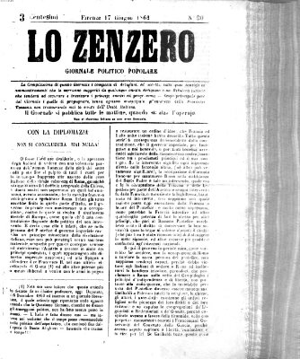 Lo Zenzero Dienstag 17. Juni 1862