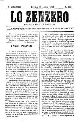 Lo Zenzero Samstag 16. August 1862