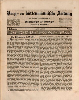 Berg- und hüttenmännische Zeitung Mittwoch 19. Juli 1848