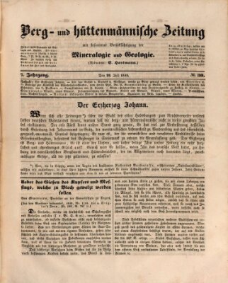 Berg- und hüttenmännische Zeitung Mittwoch 26. Juli 1848