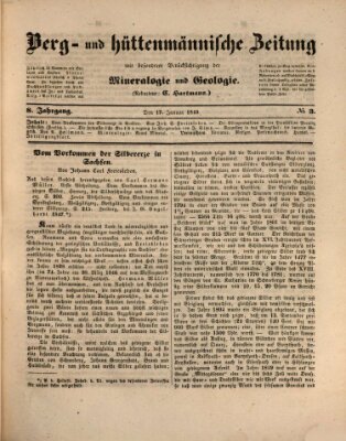 Berg- und hüttenmännische Zeitung Mittwoch 17. Januar 1849