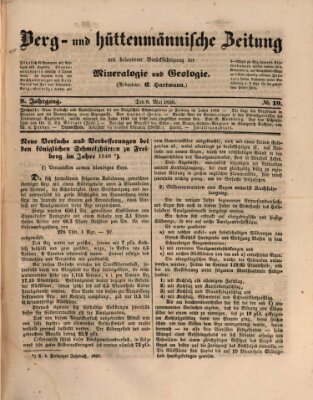 Berg- und hüttenmännische Zeitung Mittwoch 8. Mai 1850