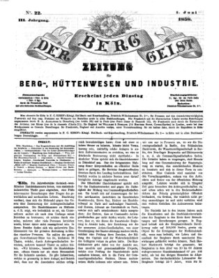 Der Berggeist Dienstag 1. Juni 1858