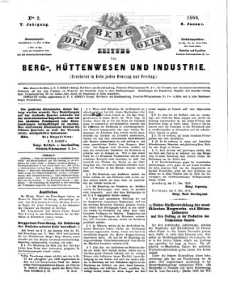 Der Berggeist Freitag 6. Januar 1860