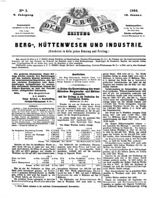 Der Berggeist Dienstag 10. Januar 1860