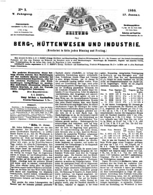 Der Berggeist Dienstag 17. Januar 1860