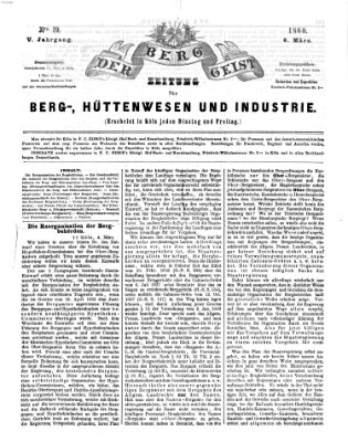 Der Berggeist Dienstag 6. März 1860