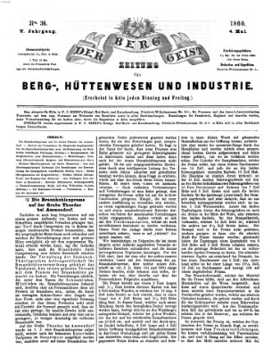 Der Berggeist Freitag 4. Mai 1860