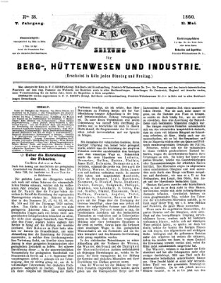 Der Berggeist Freitag 11. Mai 1860