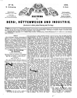 Der Berggeist Dienstag 5. Juni 1860