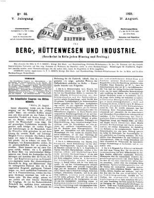 Der Berggeist Freitag 17. August 1860