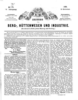 Der Berggeist Dienstag 2. Oktober 1860