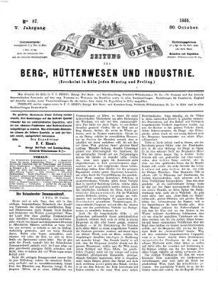 Der Berggeist Dienstag 30. Oktober 1860