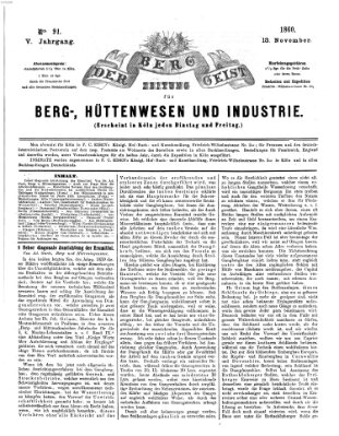Der Berggeist Dienstag 13. November 1860