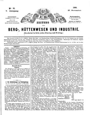 Der Berggeist Dienstag 27. November 1860