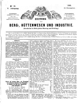 Der Berggeist Dienstag 11. Dezember 1860