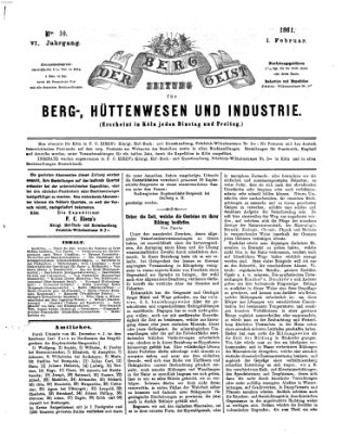 Der Berggeist Freitag 1. Februar 1861