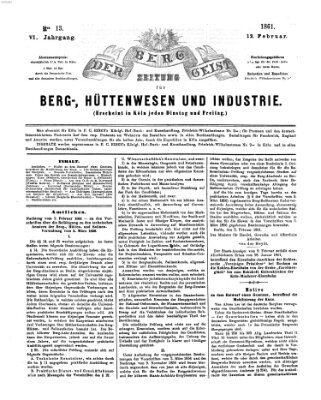 Der Berggeist Dienstag 12. Februar 1861