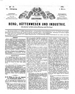 Der Berggeist Freitag 1. März 1861