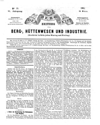 Der Berggeist Dienstag 12. März 1861