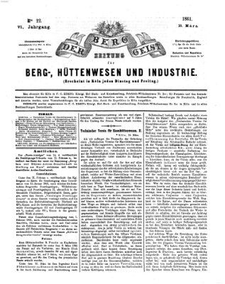 Der Berggeist Freitag 15. März 1861