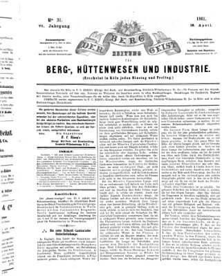 Der Berggeist Dienstag 16. April 1861