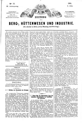 Der Berggeist Freitag 5. Juli 1861