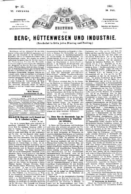 Der Berggeist Freitag 19. Juli 1861