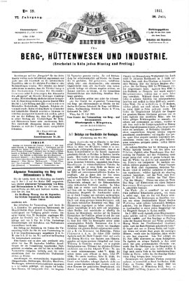 Der Berggeist Freitag 26. Juli 1861