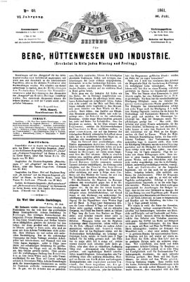 Der Berggeist Dienstag 30. Juli 1861