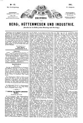 Der Berggeist Dienstag 6. August 1861