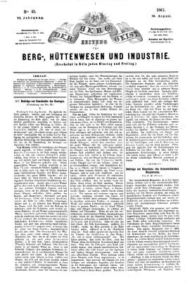 Der Berggeist Freitag 16. August 1861