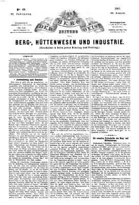 Der Berggeist Freitag 30. August 1861