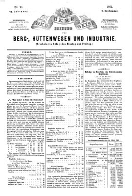 Der Berggeist Freitag 6. September 1861