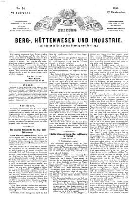 Der Berggeist Dienstag 17. September 1861