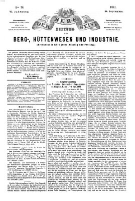 Der Berggeist Dienstag 24. September 1861