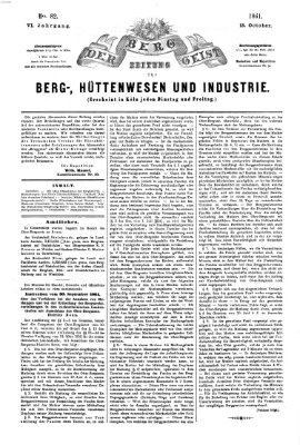 Der Berggeist Dienstag 15. Oktober 1861