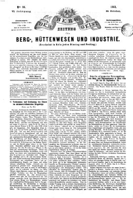 Der Berggeist Dienstag 22. Oktober 1861