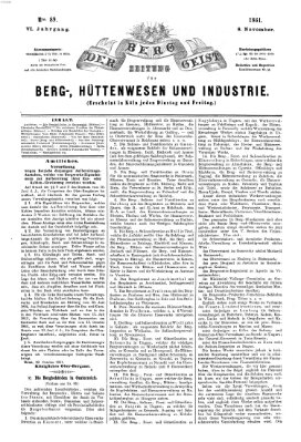 Der Berggeist Freitag 8. November 1861