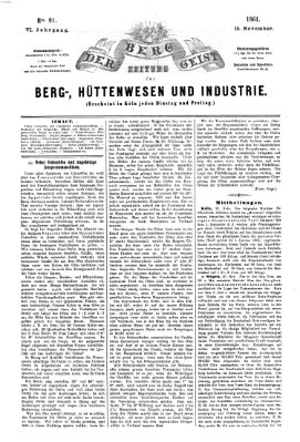 Der Berggeist Freitag 15. November 1861