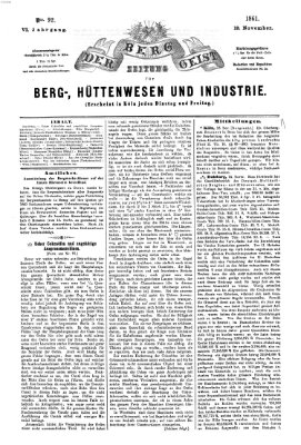 Der Berggeist Dienstag 19. November 1861