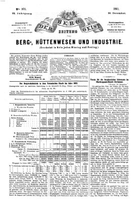 Der Berggeist Freitag 20. Dezember 1861