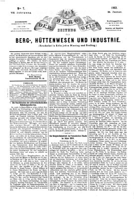 Der Berggeist Freitag 24. Januar 1862