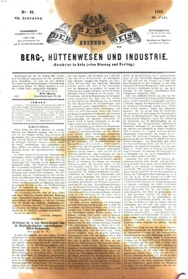 Der Berggeist Dienstag 29. Juli 1862