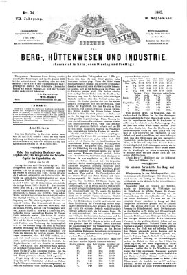 Der Berggeist Dienstag 16. September 1862