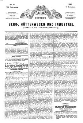 Der Berggeist Dienstag 7. Oktober 1862